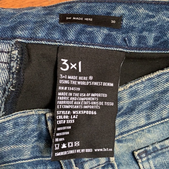 3x1 Made Here Celine denim vintage mini skirt sz30 - Picture 10 of 11